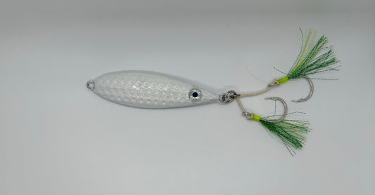 8 OZ GLO DIMPLE FALL FLAT JIG