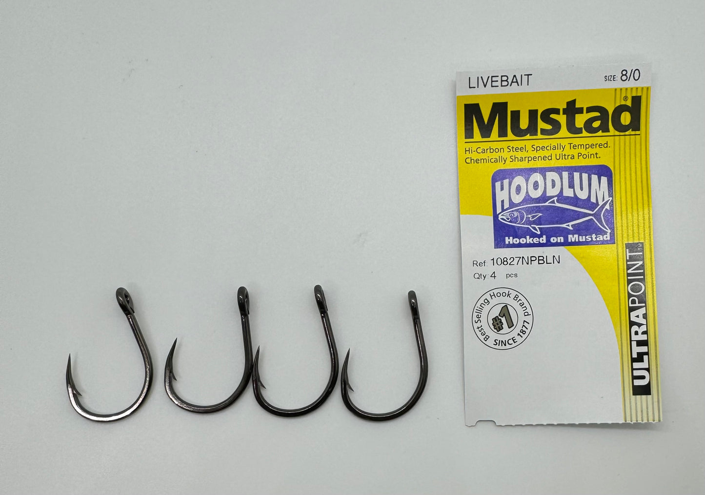8/0 MUSTAD HOODLUM LIVE BAIT HOOK
