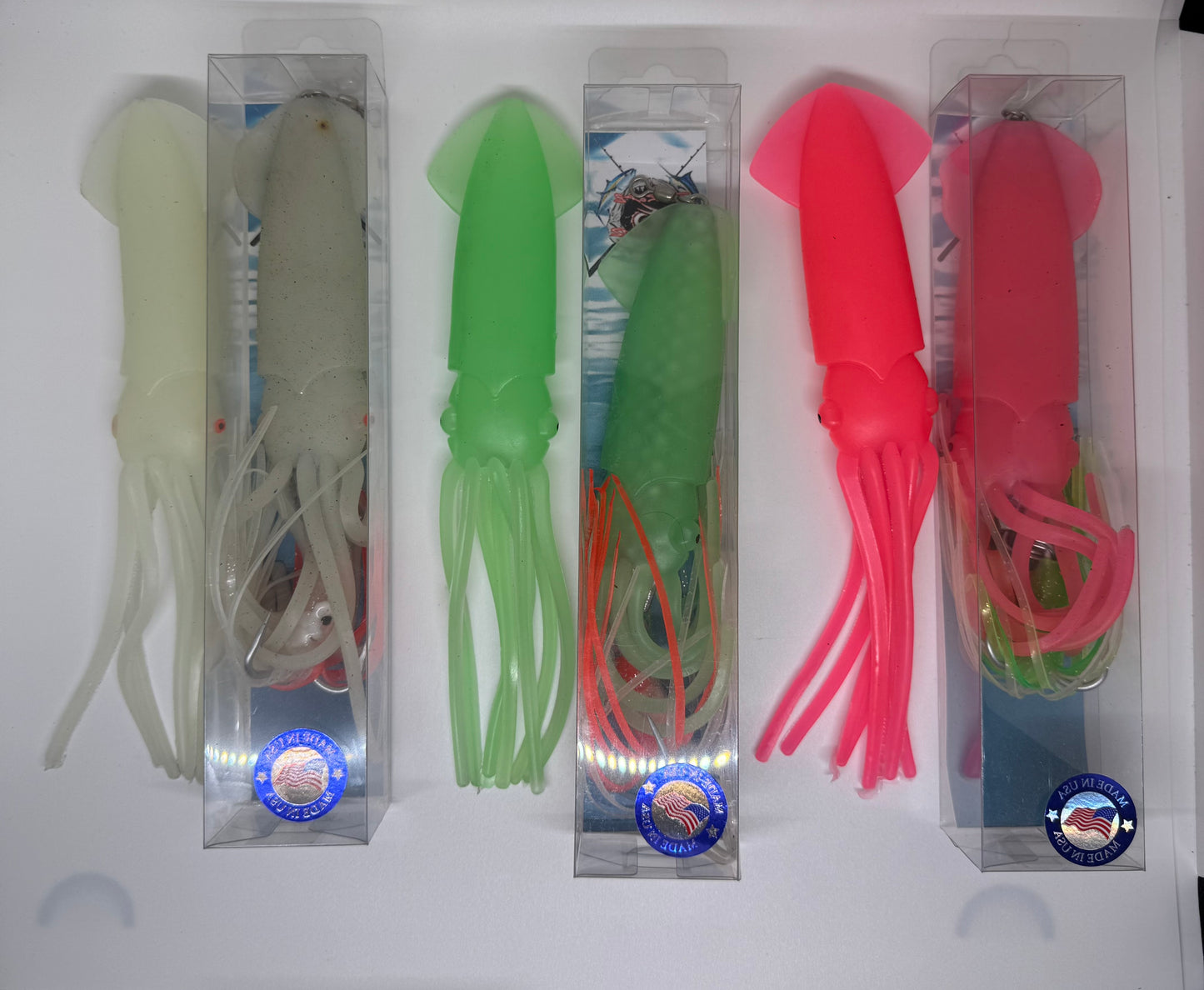 8 oz GLOW SQUID LURE