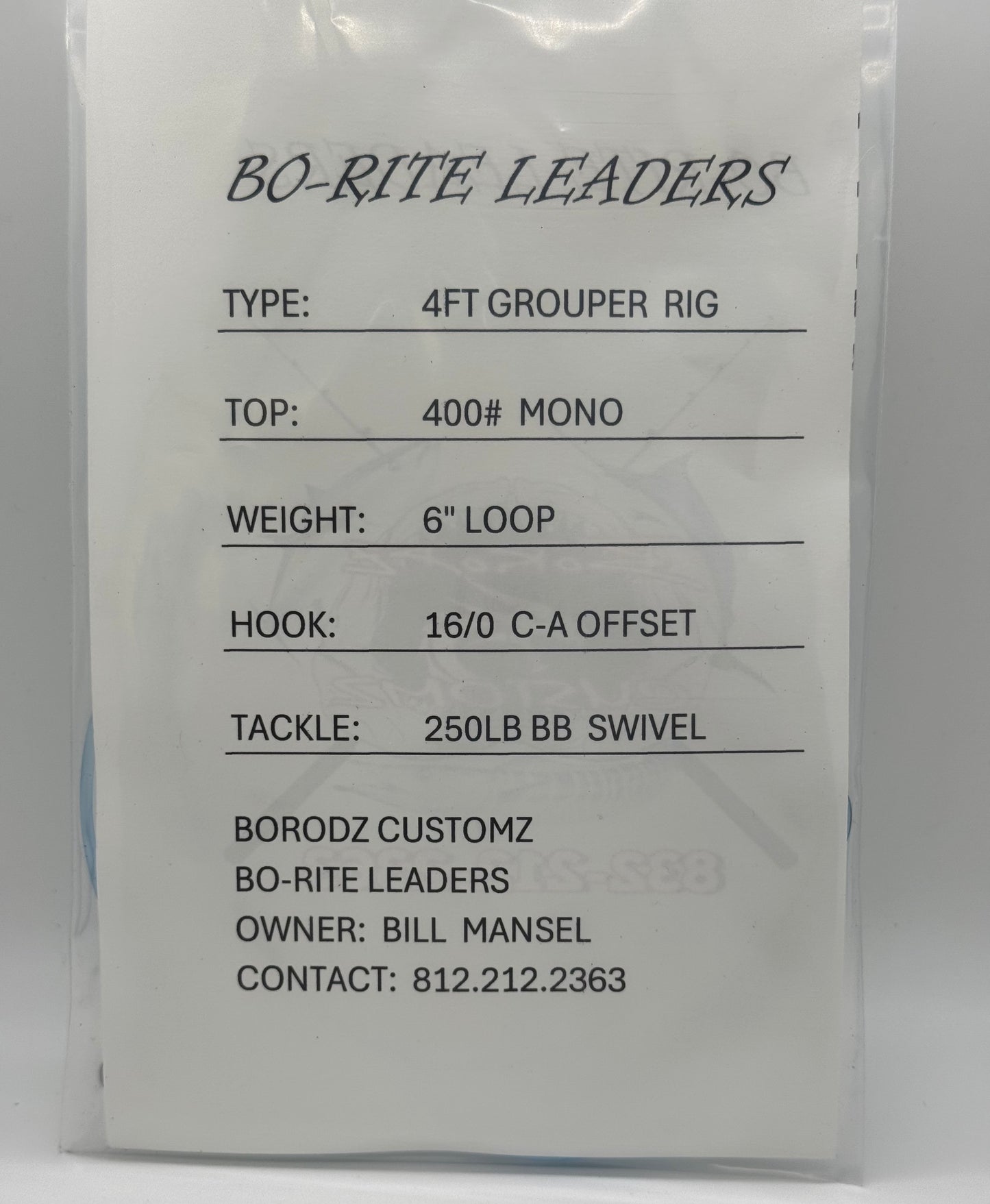 4FT GROUPER RIG