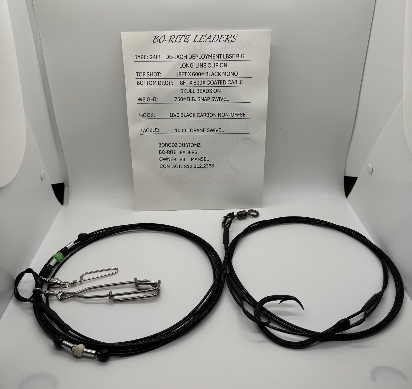 24FT DE-TACH DEPLOYMENT LBS RIG LONG-LINE CLIP ON 18/0