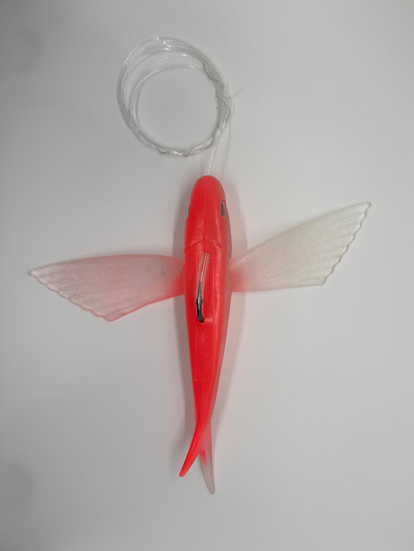 PINK/CLEAR 9" FLYING FISH LURE