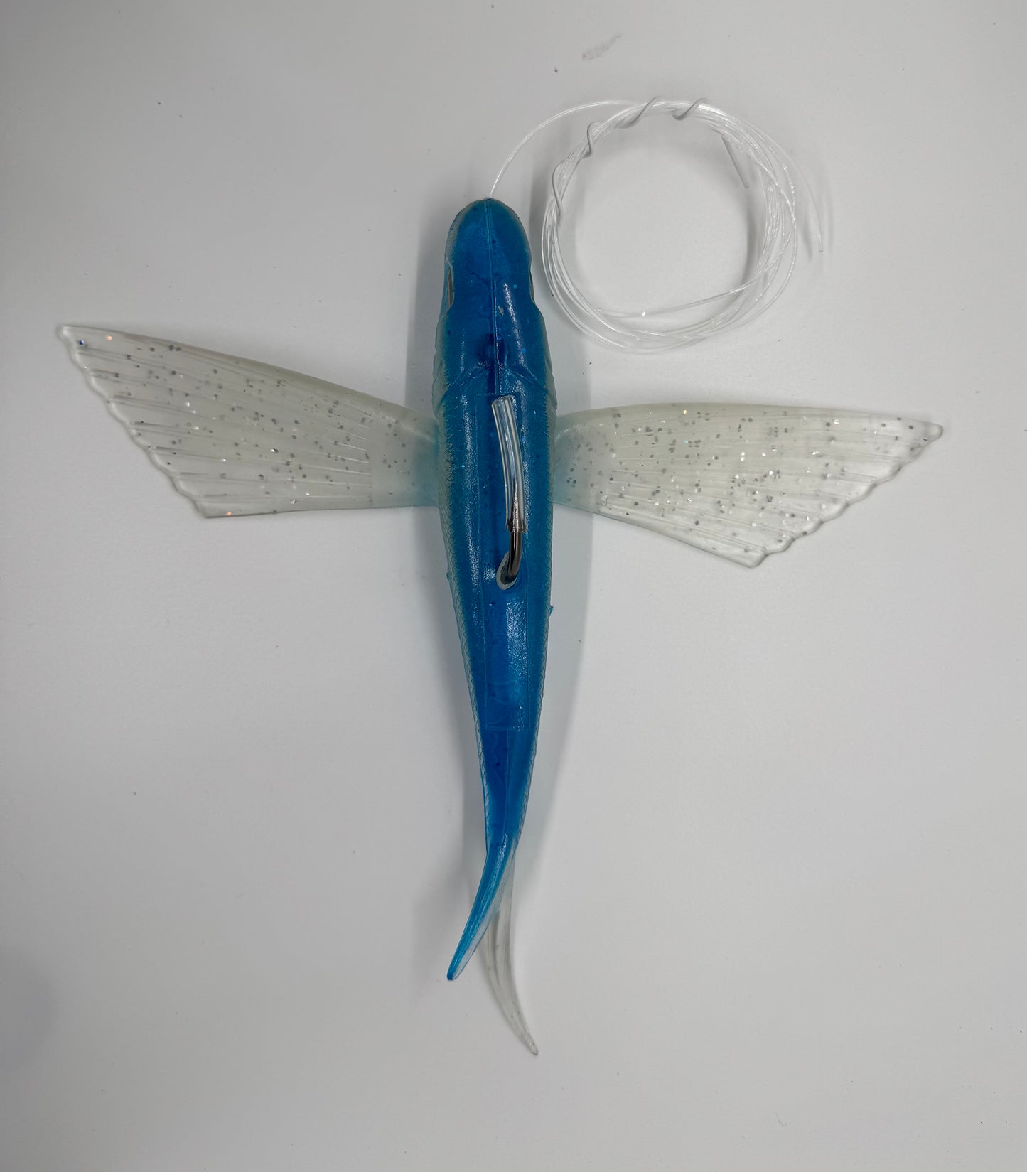 BLUE/CLEAR 9' FLYING FISH LURE