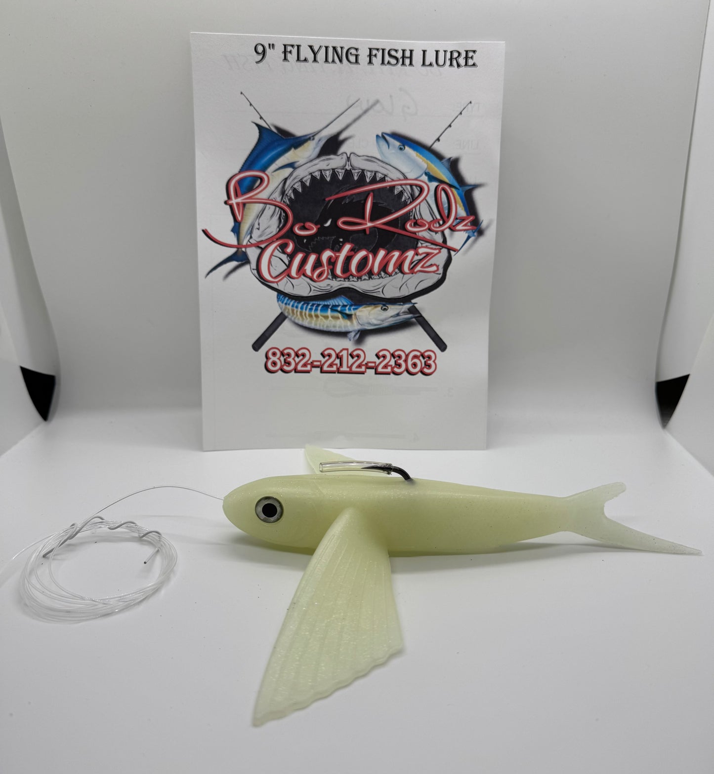 GLOW 9" FLYING FISH LURE