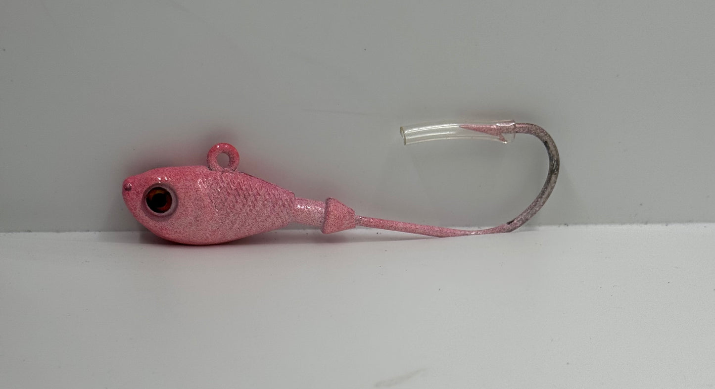 LEAD HEAD JIG/2OZ SOFT RED