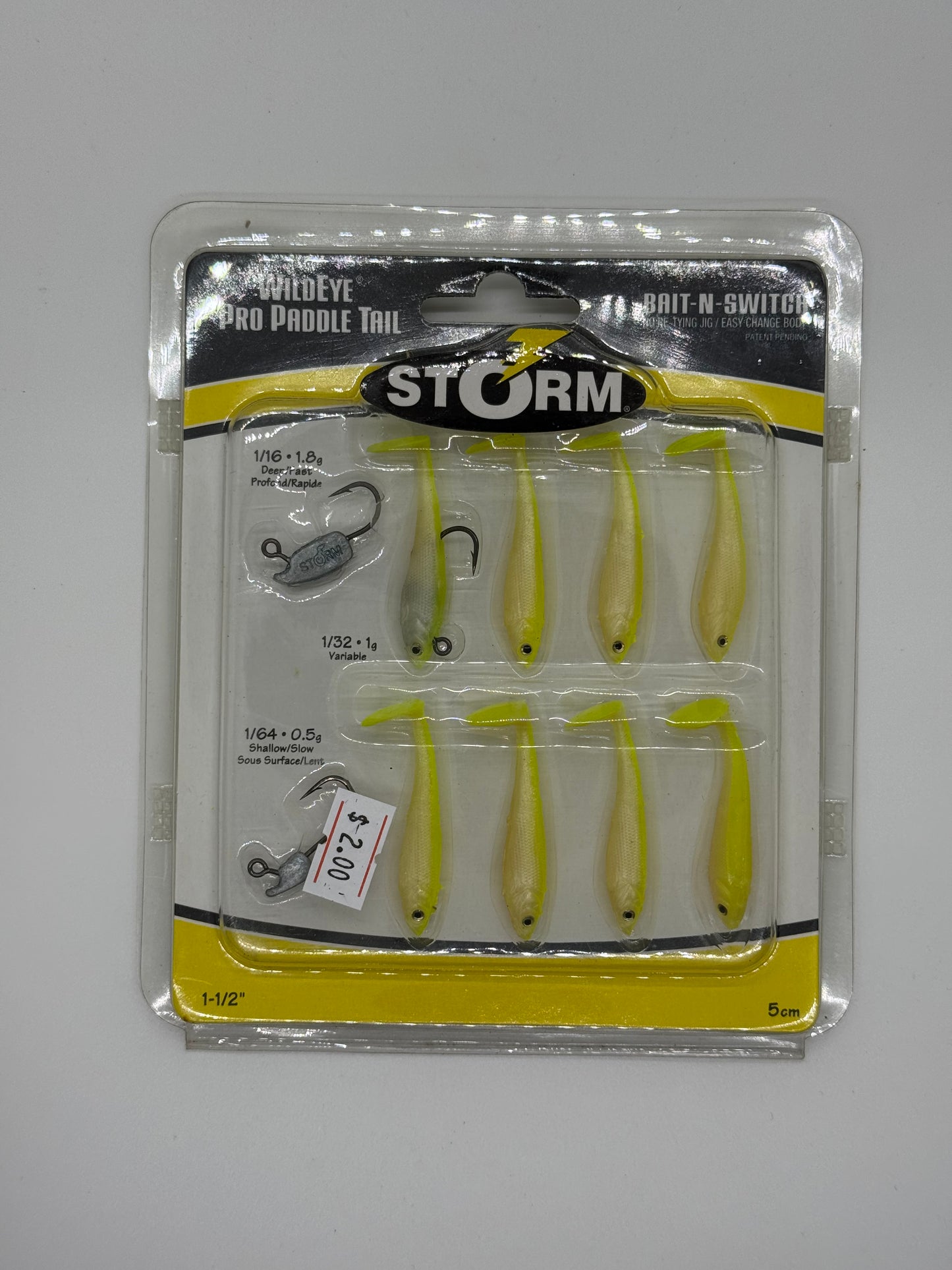 1.5 STORM PADDLE TAILS-SOFT BAIT