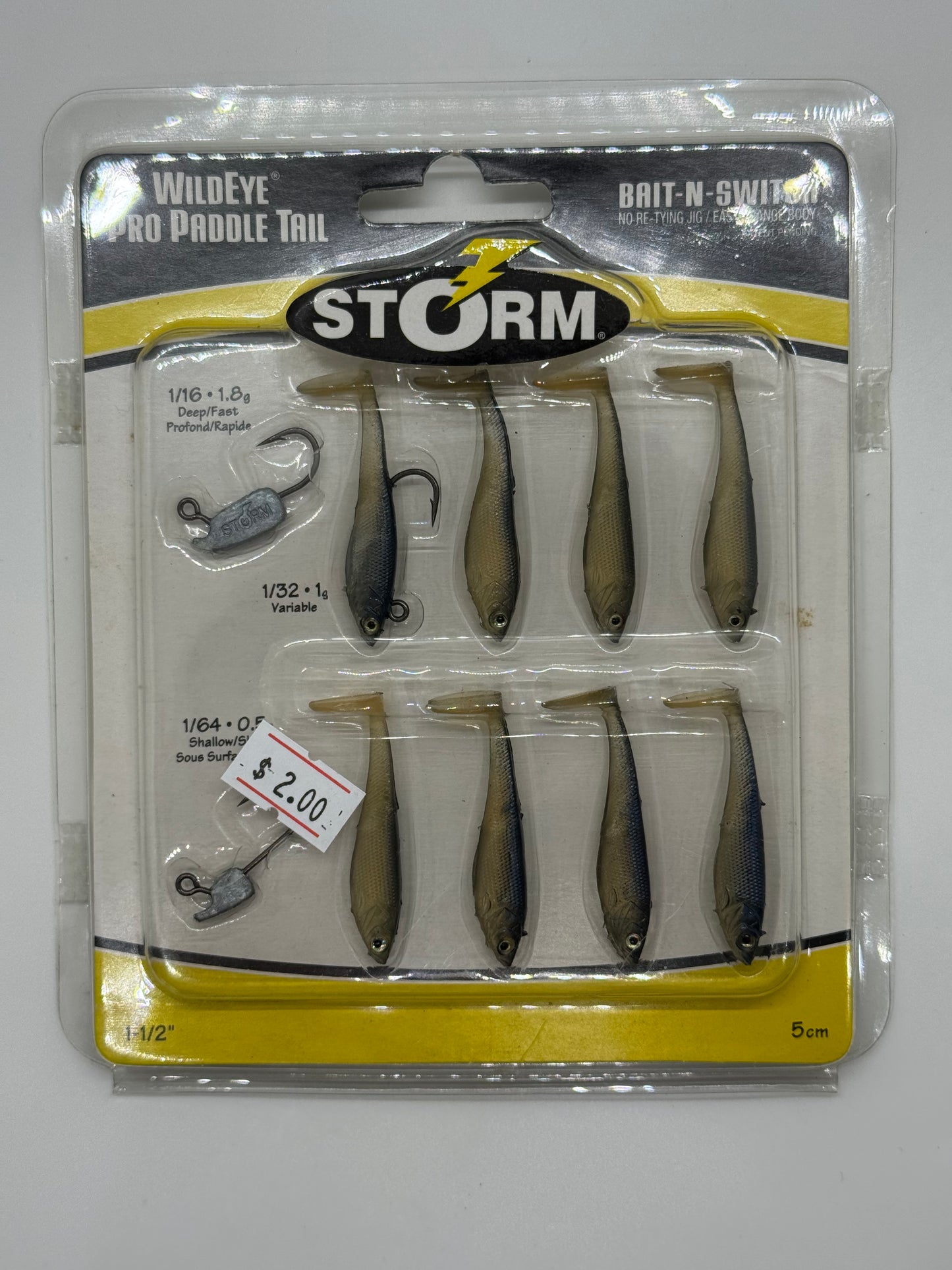 1.5 STORM PADDLE TAILS-SOFT BAIT