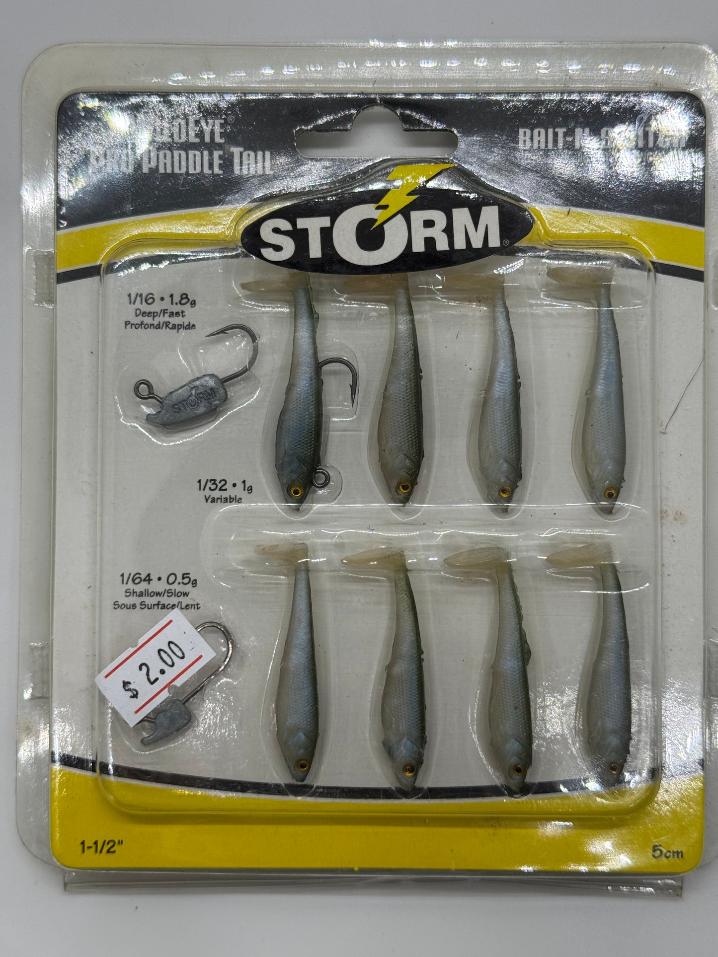 1.5 STORM PADDLE TAILS-SOFT BAIT