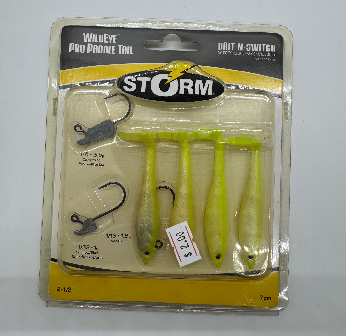 2.5 STORM PADDLE TAIL- SOFT BAIT