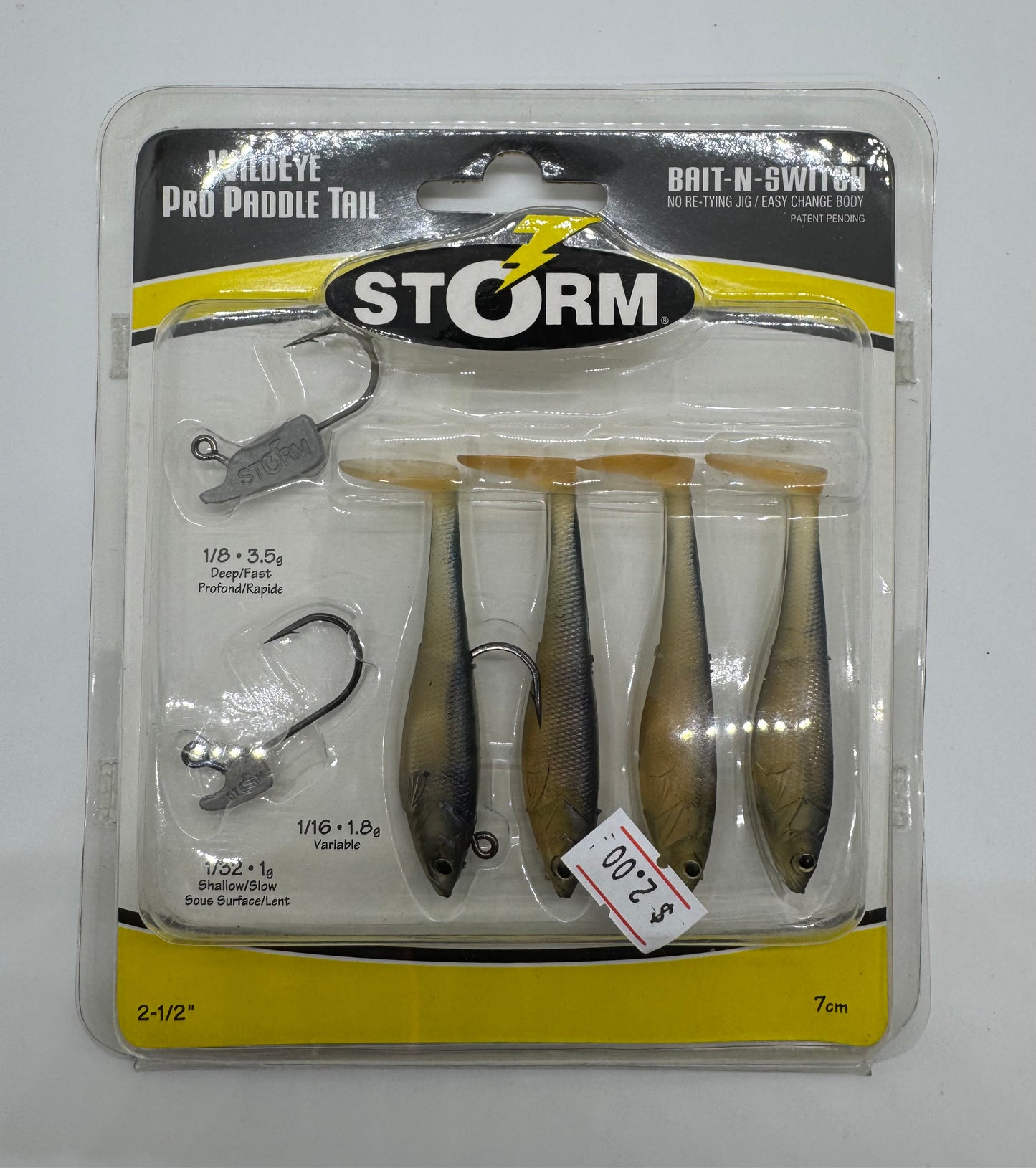 2.5 STORM PADDLE TAIL- SOFT BAIT