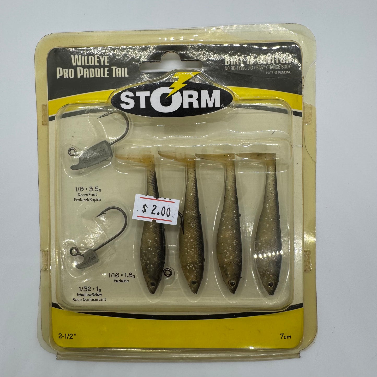 2.5 STORM PADDLE TAIL- SOFT BAIT