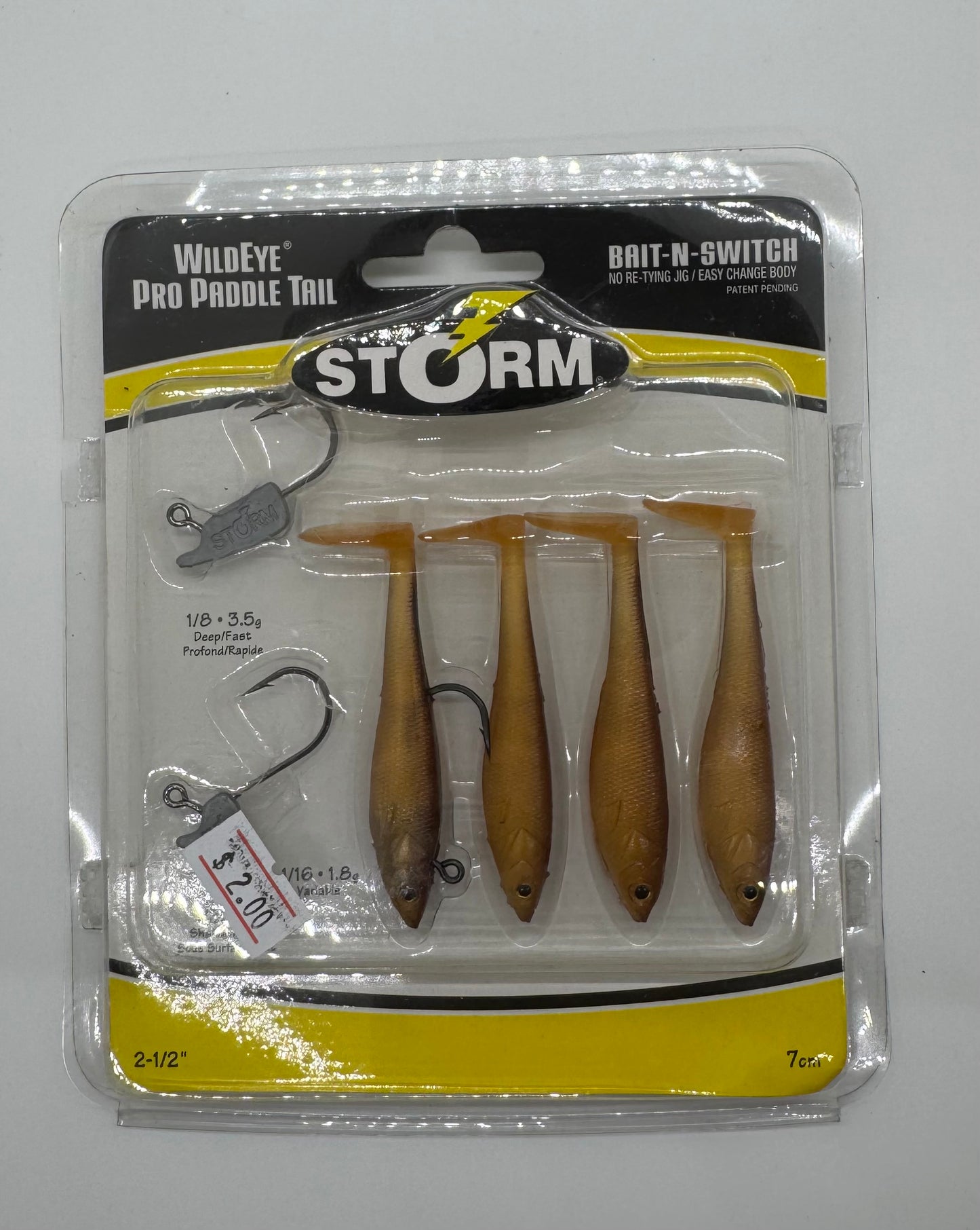 2.5 STORM PADDLE TAIL- SOFT BAIT