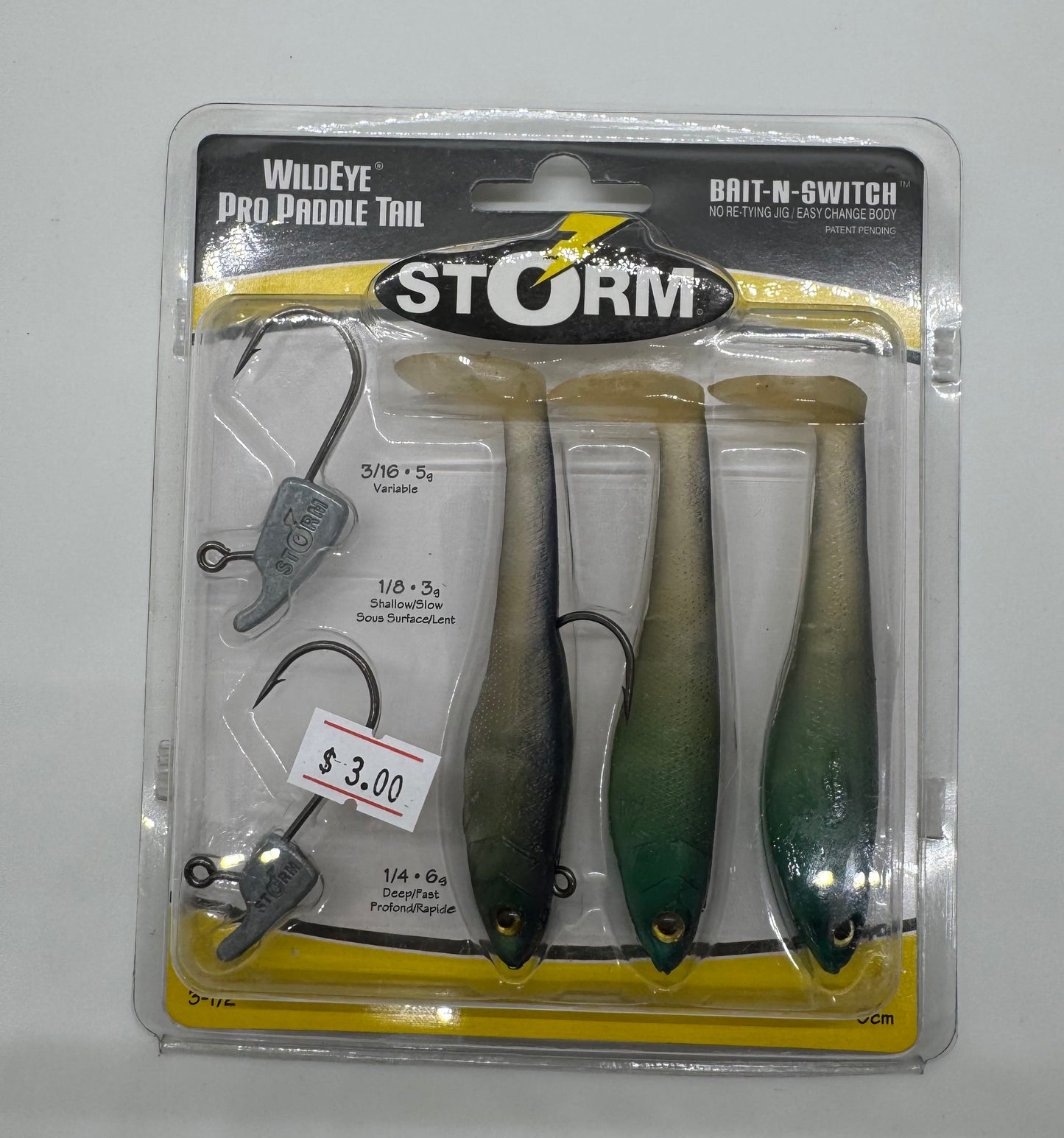 3.5- STORM PADDLE TAIL- SOFT BAIT