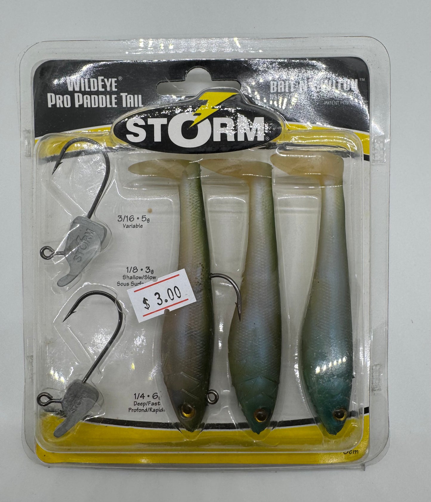 3.5- STORM PADDLE TAIL- SOFT BAIT