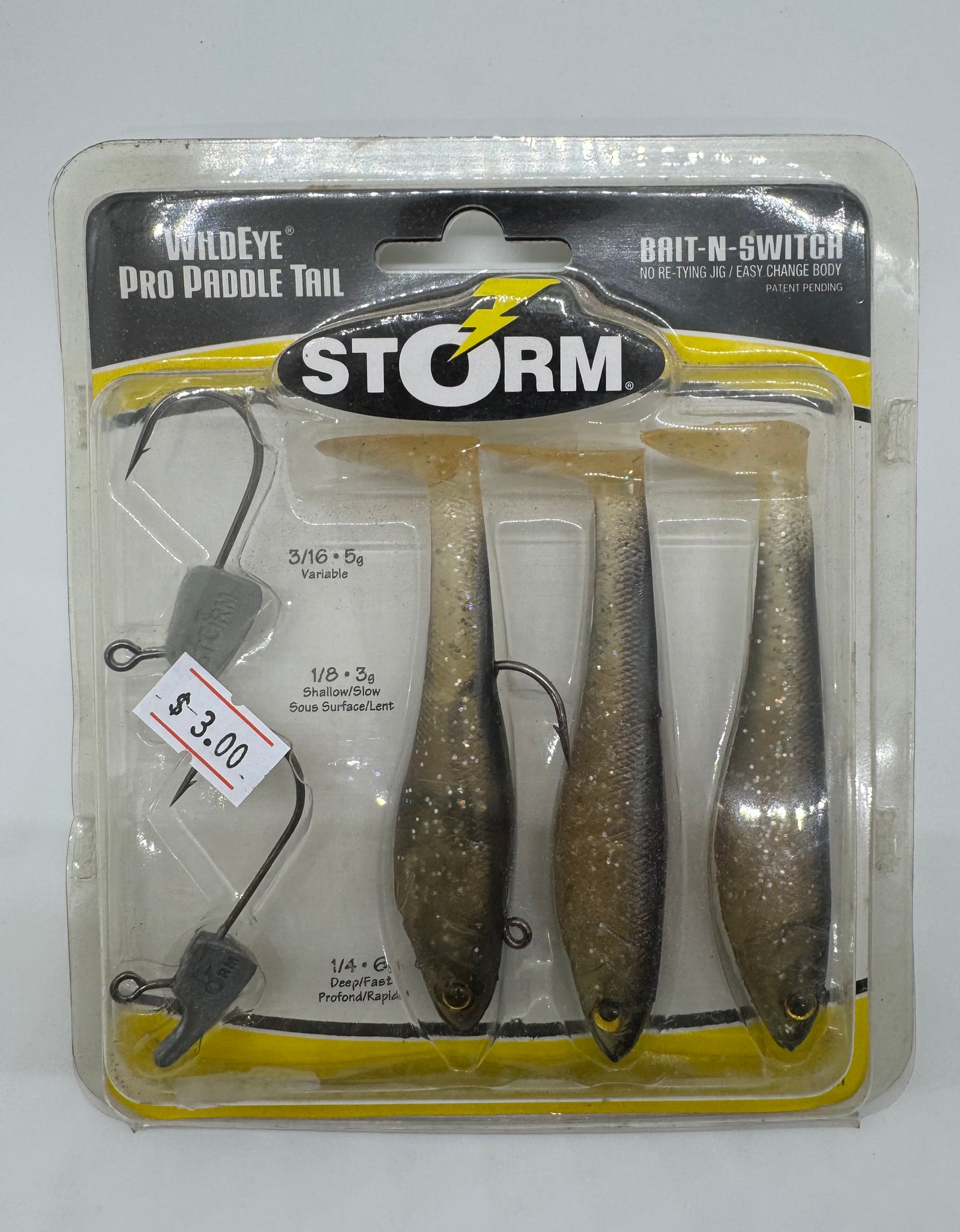 3.5- STORM PADDLE TAIL- SOFT BAIT