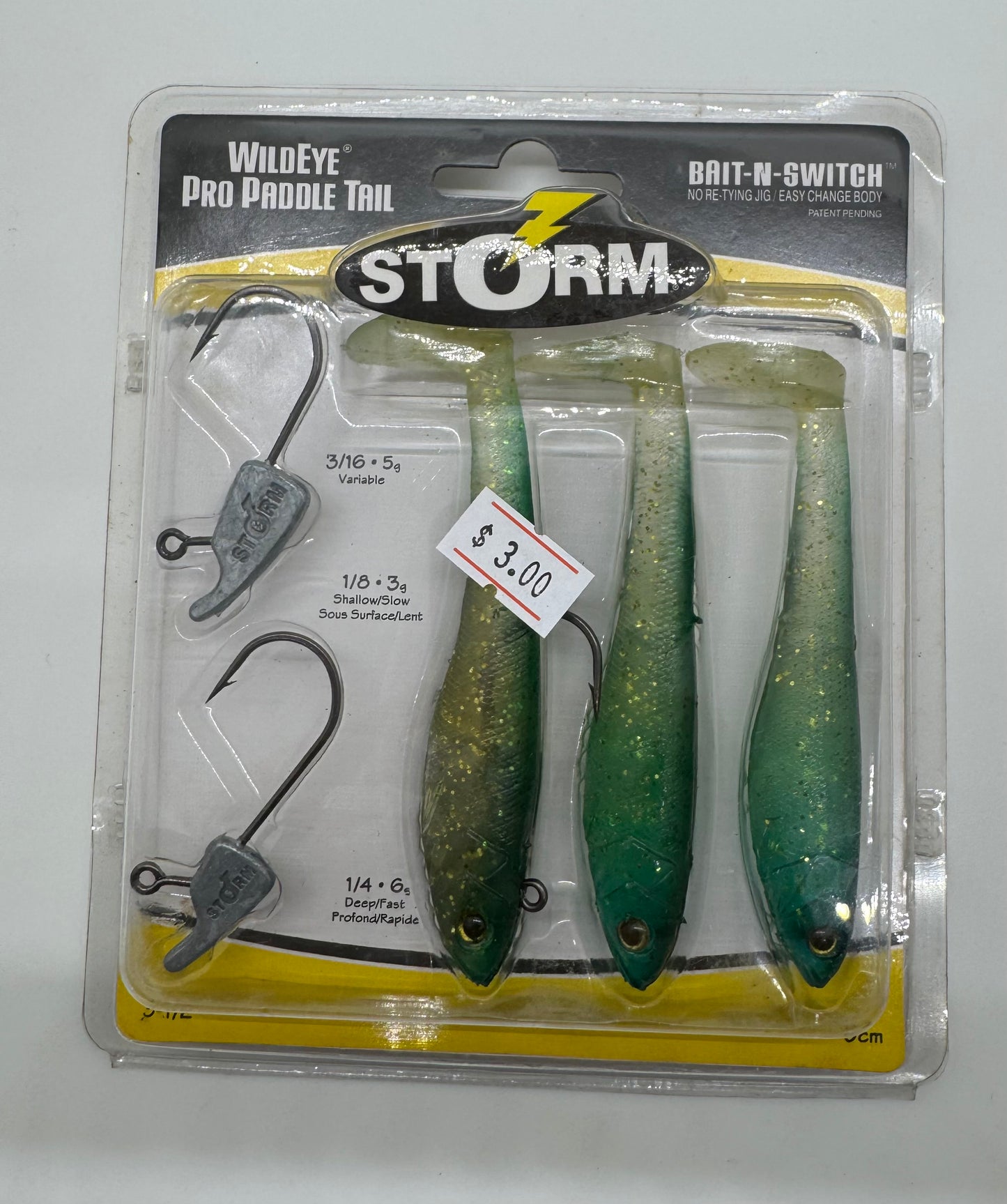 3.5- STORM PADDLE TAIL- SOFT BAIT