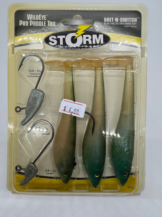 4.5 STORM PADDLE TAILS-SOFT BAIT