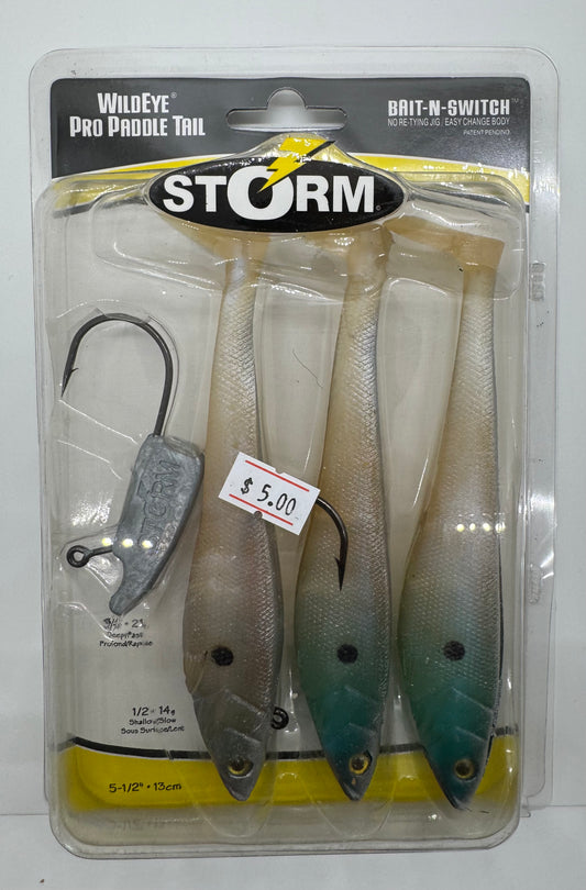 5.5 STORM PADDLE TAILS-SOFT BAIT
