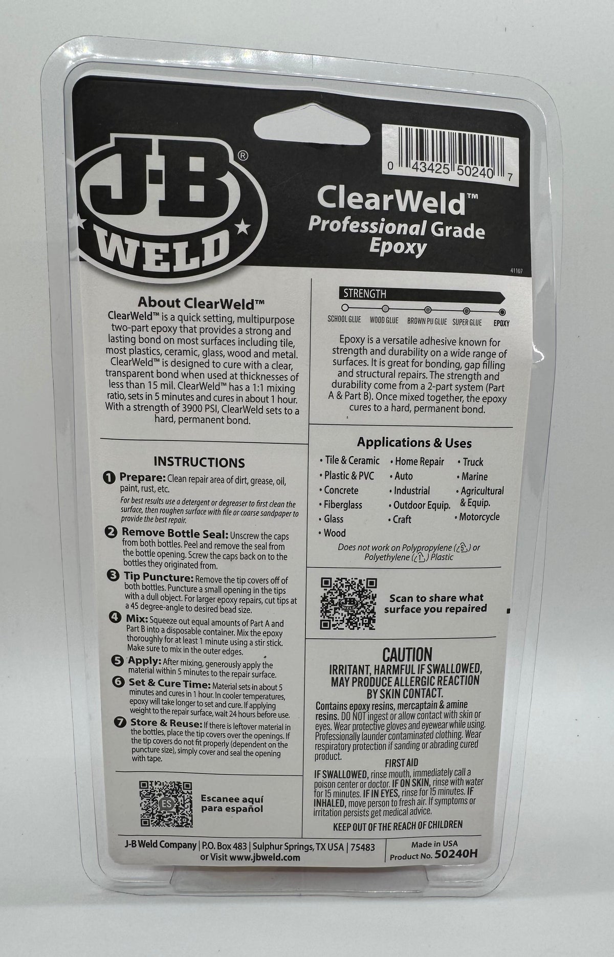 CLEARWELD PROFESSIONAL GRADE EPOXY