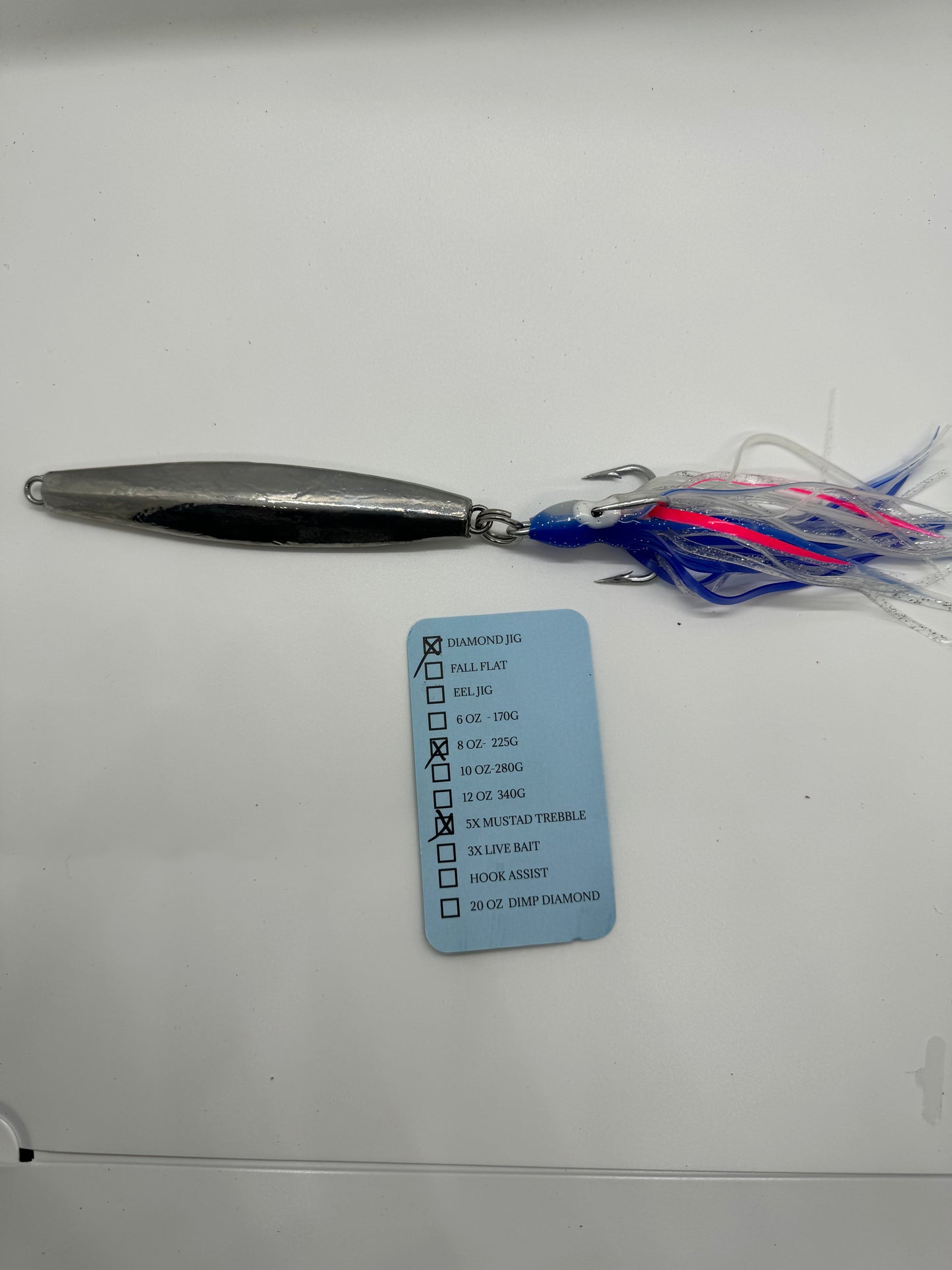 6 OZ SUPER CHROME DIAMOND JIG