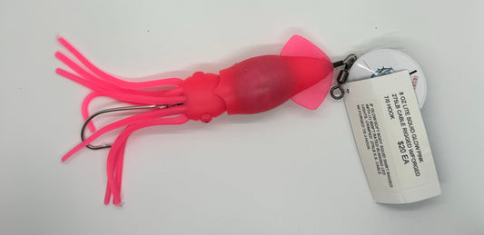 8 OZ PINK LITE SQUID LURE