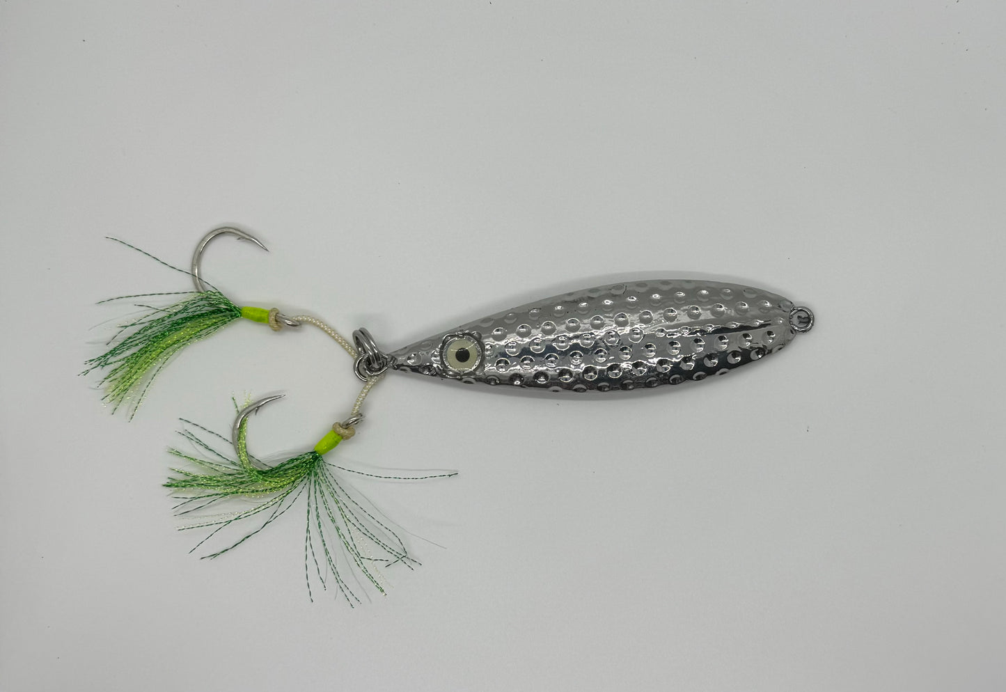 10 OZ SUPER CHROME DIMPLE FALL FLAT JIG