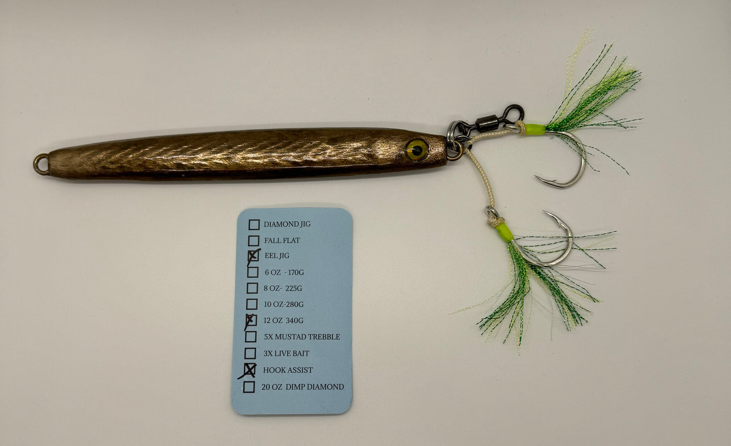 12 OZ MONACO COPPER EEL JIG