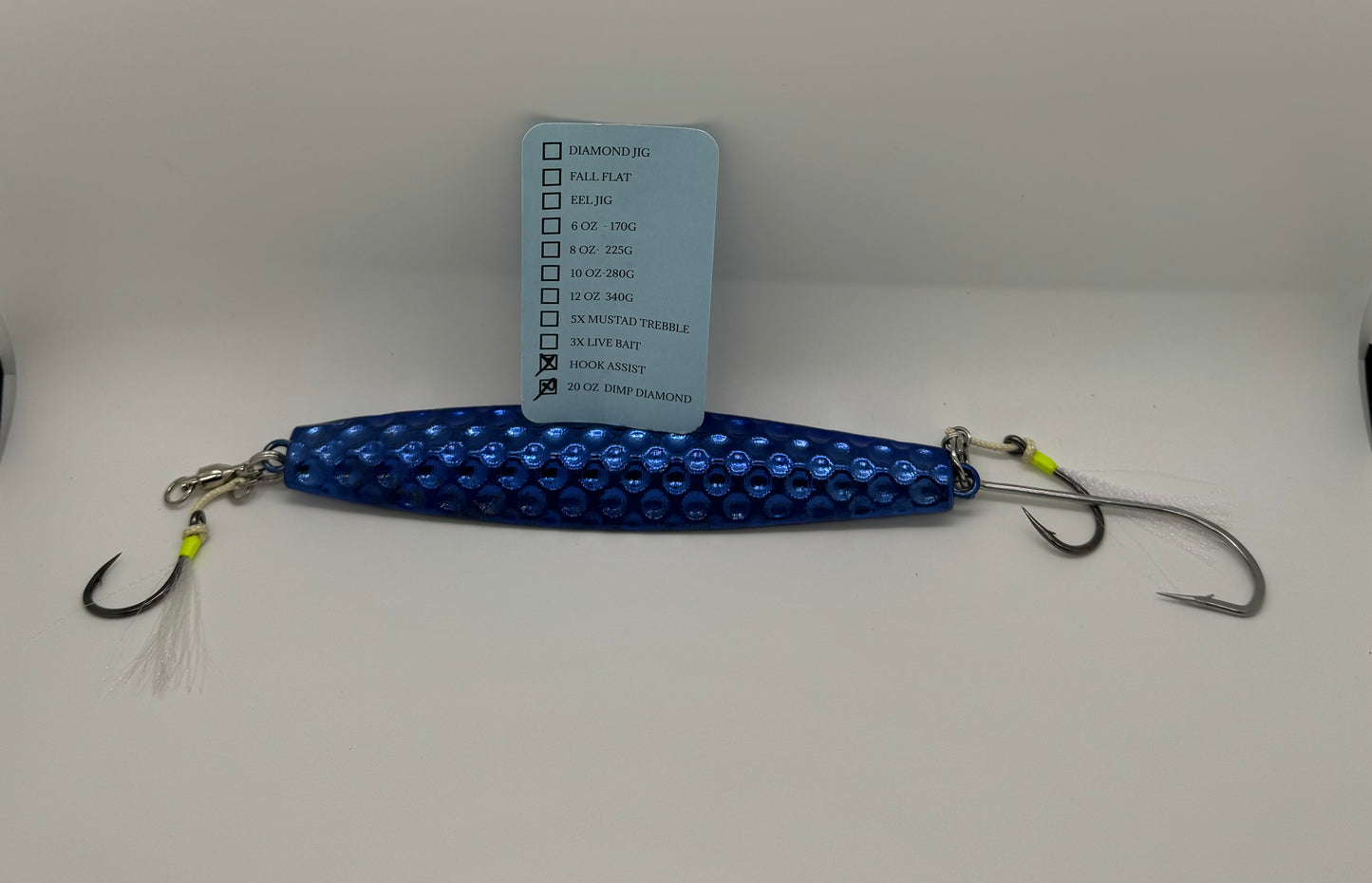 20 OZ INTENSE BLUE DIMPLE DIAMOND JIG