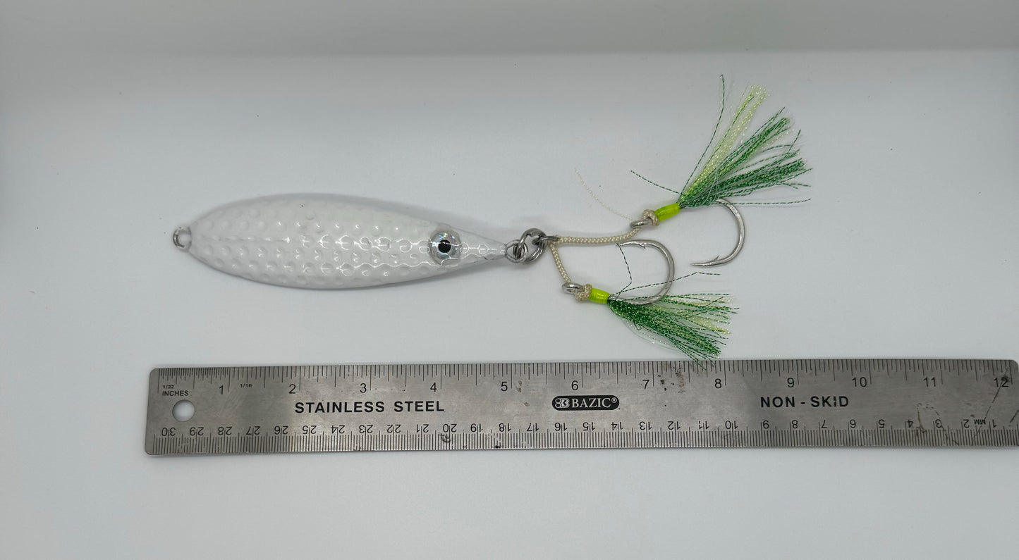 8 OZ GLO DIMPLE FALL FLAT JIG