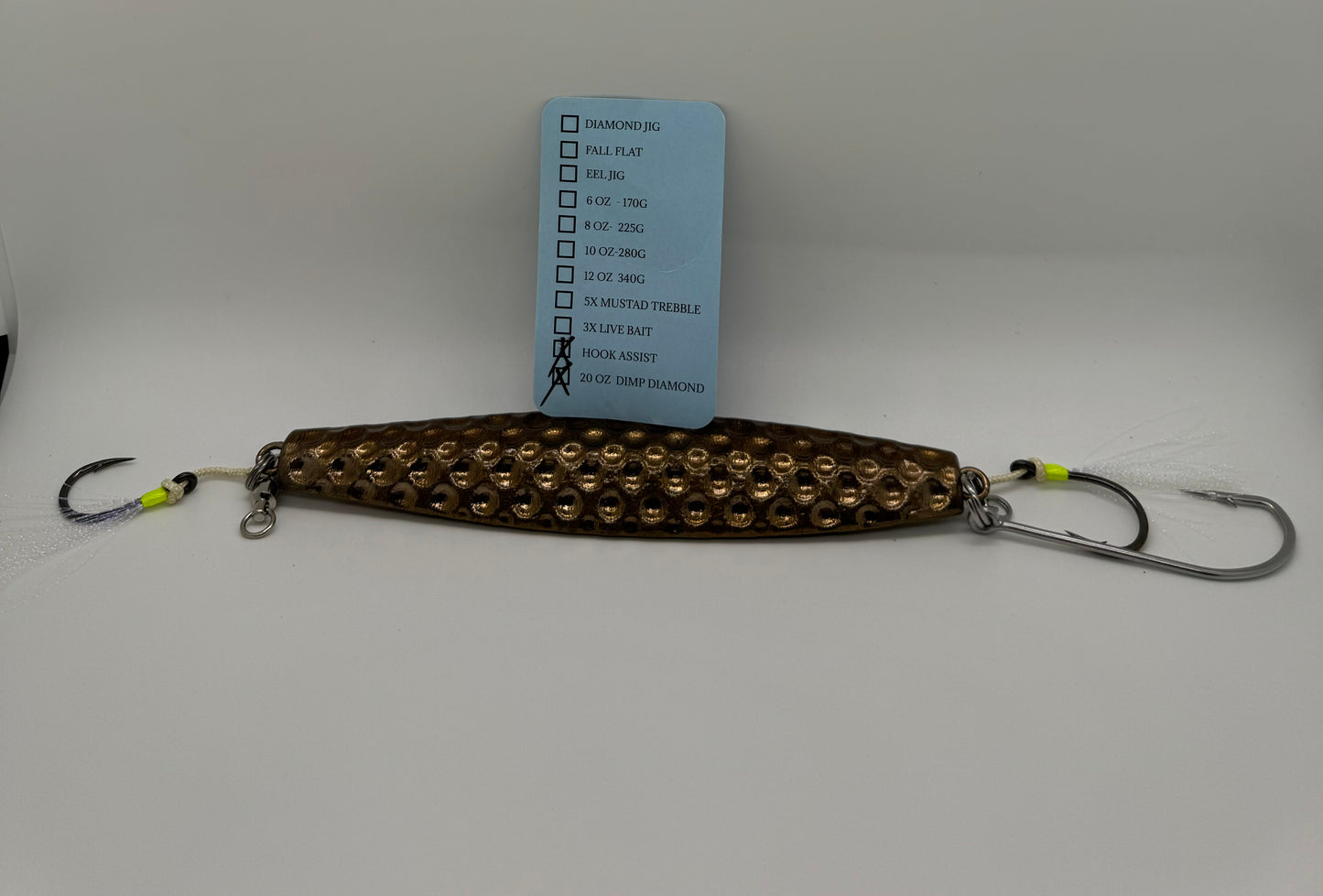20 OZ MONACO COPPER DIMPLE DIAMOND JIG