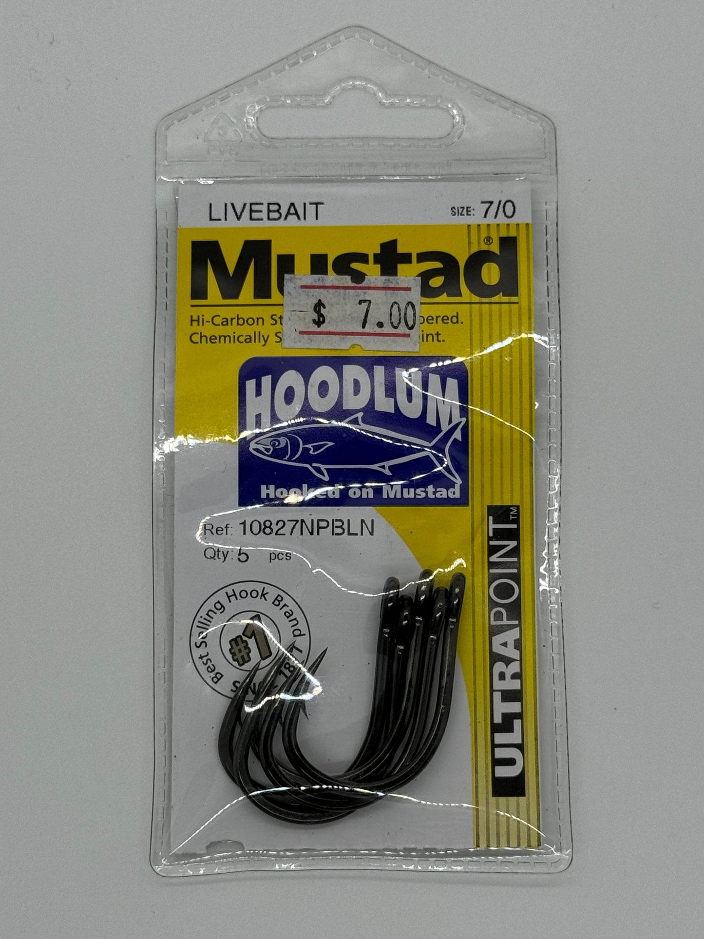 7/0 MUSTAD HOODLUM LIVE BAIT HOOK