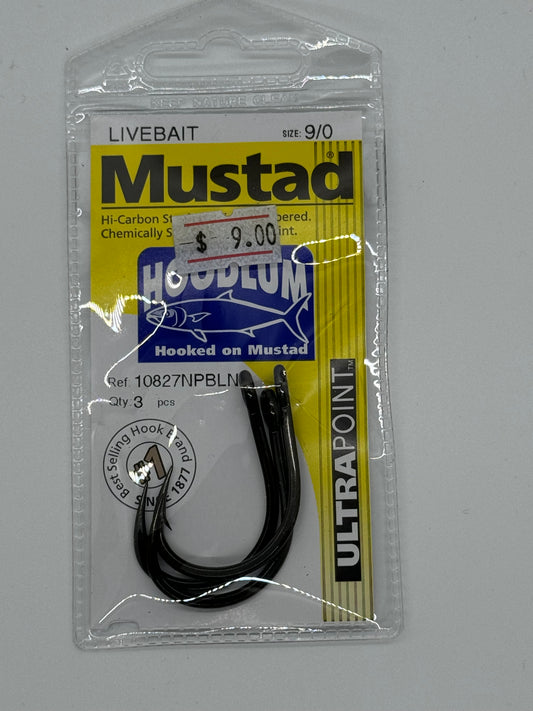 9/0 MUSTAD HOODLUM LIVE BAIT HOOK