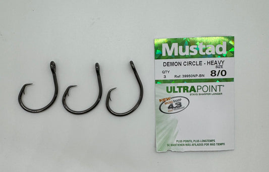 8/0 MUSTAD DEMON CIRCLE HEAVY HOOK