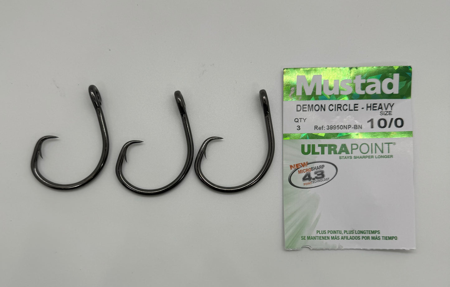 10/0 MUSTAD DEMON CIRCLE HEAVY HOOK