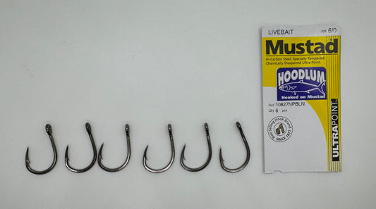 6/0 MUSTAD HOODLUM LIVE BAIT HOOK