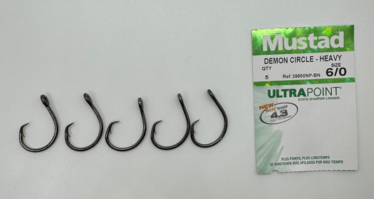 6/0 MUSTAD DEMON CIRCLE HEAVY HOOK