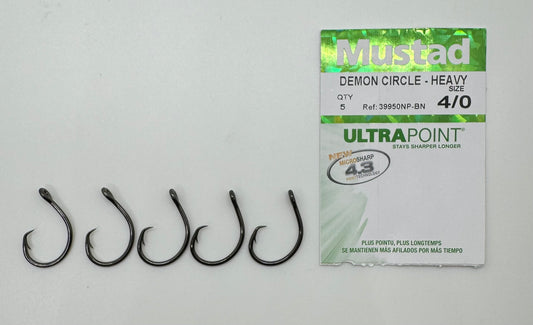 4/0 MUSTAD DEMON CIRCLE HEAVY HOOK