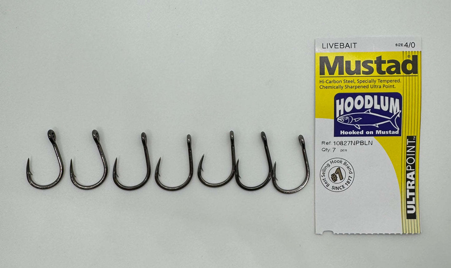 4/0 MUSTAD HOODLUM LIVE BAIT HOOK