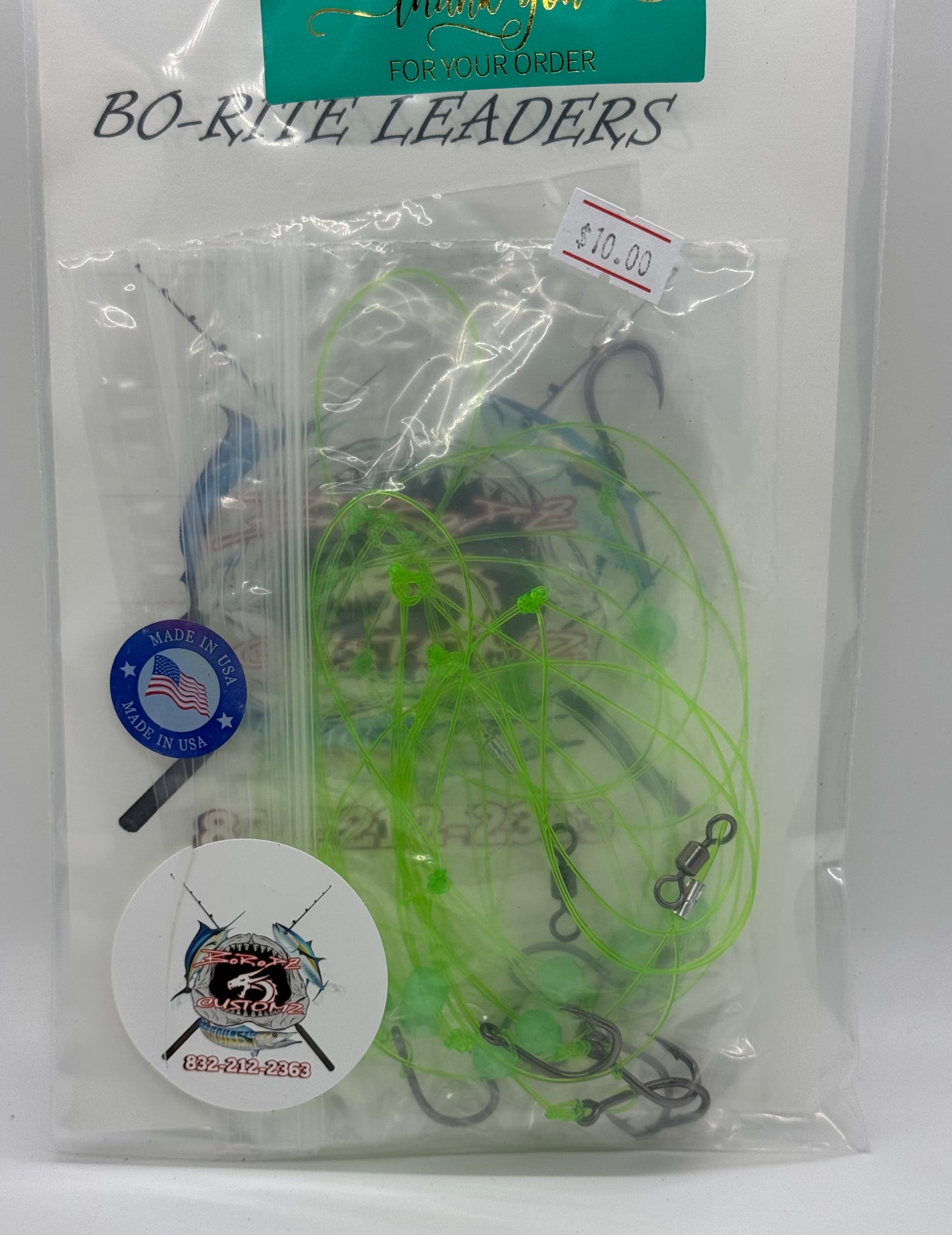 3 PACK OF 3FT  BEELINER RIGS