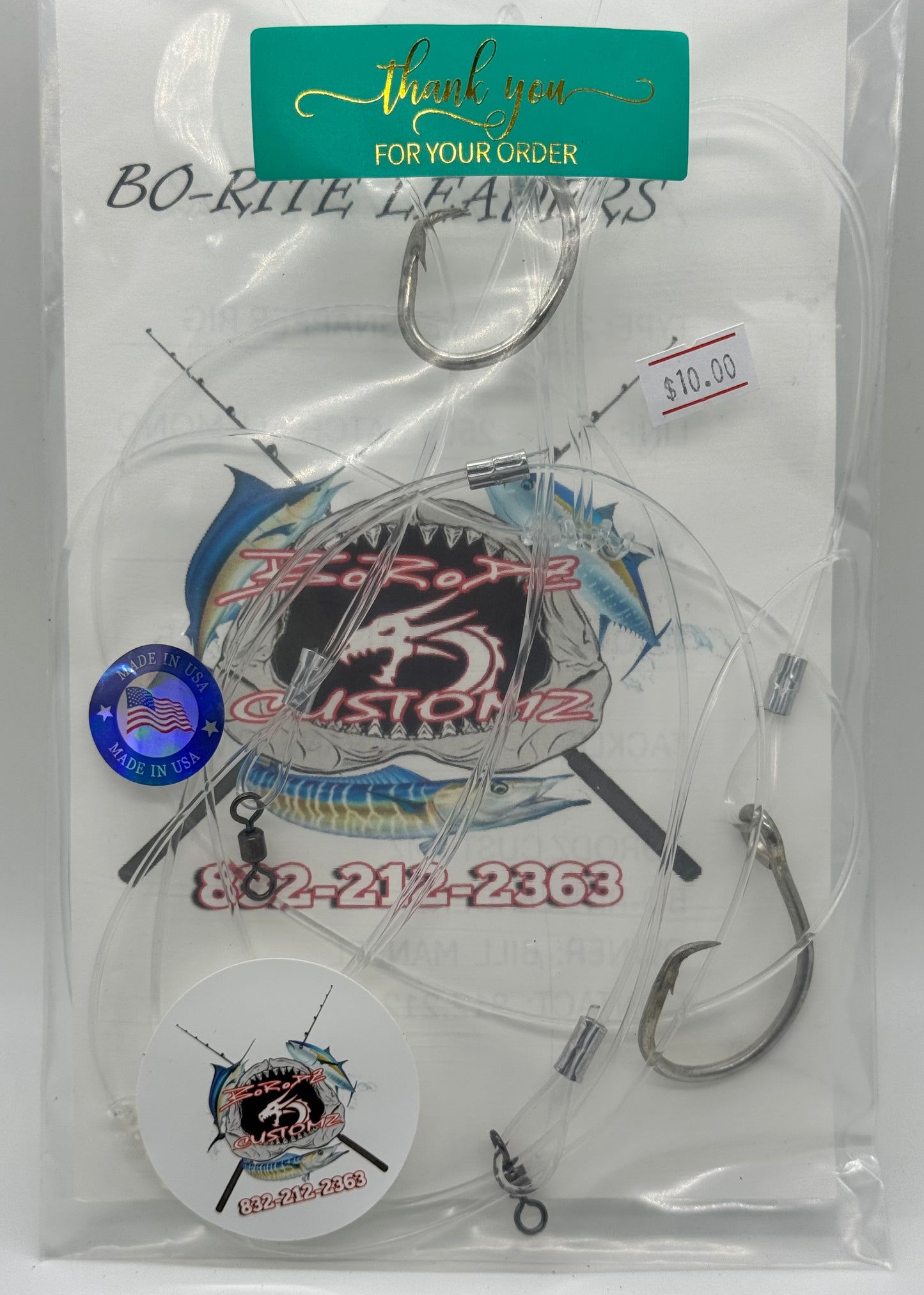 2 PACK OF 4FT SNAPPER RIG