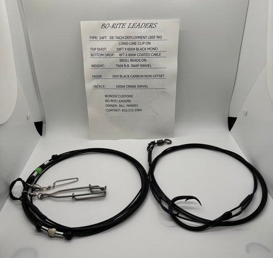 24FT DE-TACH DEPLOYMENT LBS RIG LONG-LINE CLIP ON 18/0