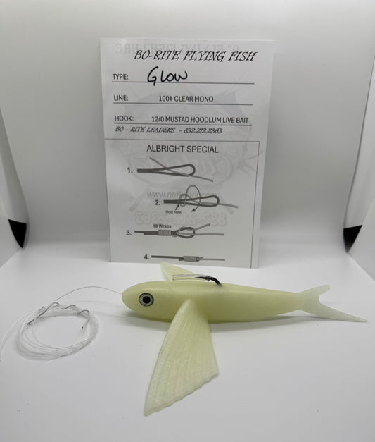 GLOW 9" FLYING FISH LURE