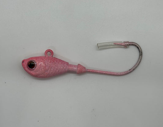 LEAD HEAD JIG/2OZ SOFT RED
