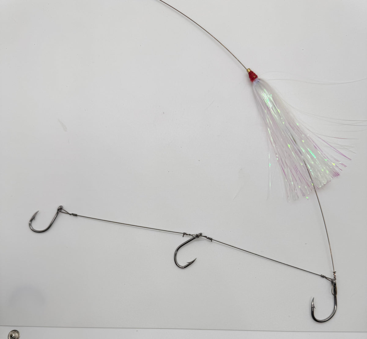 Jerry Wire Rig 3 FT KINGFISH SKIRTED 3 HOOK WIRE RIG – BoRodzCustomz