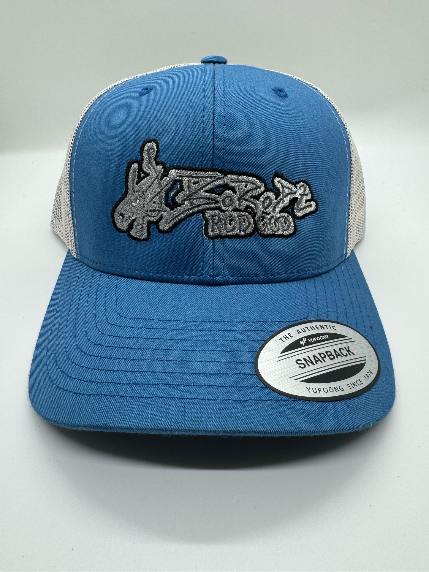 BLUE W-SILVER LOGO HAT